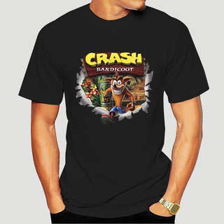 ผ้าฝ้ายคอกลมเสื้อยืด พิมพ์ลายกราฟฟิค Crash Bandicoot Out Of The Tops สไตล์เรโทร สําหรับผู้ชาย 1885Dfrom S-4XL