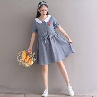 ชุดมินิเดรสคลุมท้องสไตล์เกาหลี AA2374