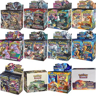 การ์ดโปเกม่อน 36 ซอง ภาค Sun&amp;Moon สินค้ามีพร้อมส่ง 324pcs ยกกล่อง ห่อ Pokemon