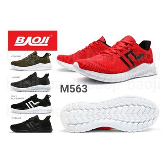 mini Sneaker รองเท้าผ้าใบชาย BAOJI% ทำงาน​ เที่ยวเล่น ลำลอง Size​ 41-45 BJM563 ดำ เทา แดง​ เขียว D4mH