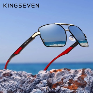 Kingseven แว่นตากันแดด เลนส์โพลาไรซ์ อลูมิเนียม สีแดง สําหรับผู้ชาย Oculos de sol 7719