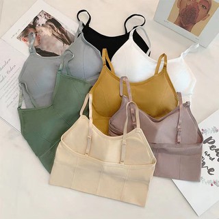 💥Sport Bra💥!  2020 ชุดชั้นใน กีฬา ออกกำลังกาย ออกกำลัง ที่ไร้รอยต่อด้ายใหม่ ยกทรง ไร้โครง ฟองน้ำ นุ่มสบาย Free Size