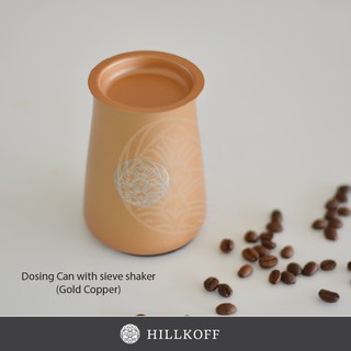 Hillkoff : Dosing Can with sieve shaker กระบอกตวงกาแฟพร้อมตะแกรงร่อนผงละเอียด