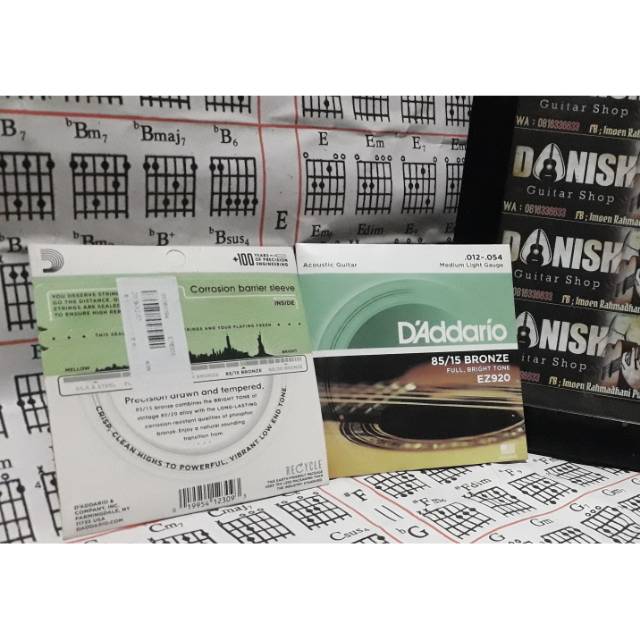 D'ADDARIO สายกีต้าร์ DADARIO EZ920 BRONZE