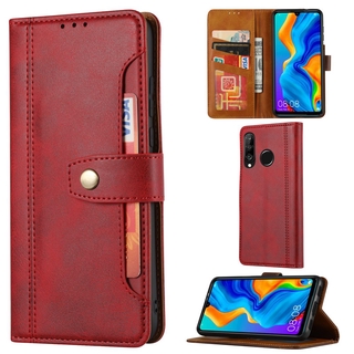 เคสหนัง PU ฝาพับแม่เหล็ก พร้อมช่องใส่บัตรหลายช่อง สําหรับ Huawei Nova 3E Huawei P20 Lite