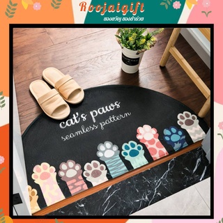 พรมเช็ด ผ้าเช็ดเท้า เท้าครึ่งวงกลม ลายน่ารักมากเลย ขนาด 40x80cm ลายการ์ตูนน่ารัก ใช้ตกแต่งห้องมุมโปรดซักง่ายไม่ขาดง่าย