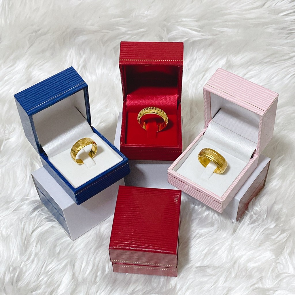 กล่องแหวนลายหลุยส์ กล่องแหวนหมั้น มีหลายสี กล่องแหวนแต่งงาน งานจริงสวยมาก