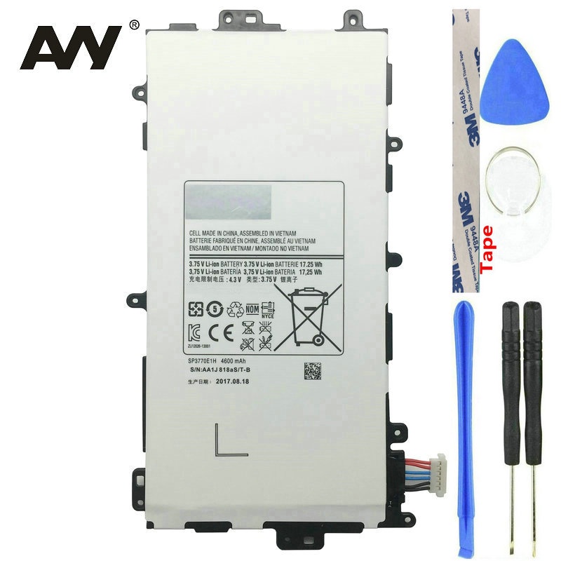 AVY SP3770E1H Battery For Samsung Galaxy Note 8.0 Tab GT-N5100 GT-N5110 N5120 Replacement Tablet Batteries 4600mAh