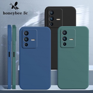 T🇹🇭เคสกำมะหยี่ขอบเหลี่ยม VIVO V27e V27 V25e V25 Y16 Y02s V23 V23e V21e V21 V20 SE V19 NEO Pro V17 TPU Case เคสซิลิโคน เคสมือถือ แบบซิลิโคน สีพื้น