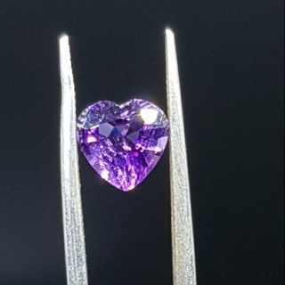 Amethyst Geniune Gemstone (Heart Shape) Color AA