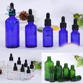 ✌Iy Empty Amber Bottle Glass Essential Oil Liquid Aromatherapy+Dropper Cap Tool