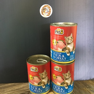 มีโปรฯ**Cat food ถูกมากก อาหารแมว กระป๋อง ปลาทูน่าในเยลลี่ 400 กรัม