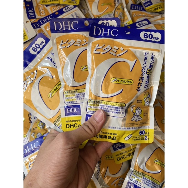 🇯🇵DHC Vitamin C (นำเข้า100%) วิตามินซี🍊บรรจุ120 หมดอายุ2024
