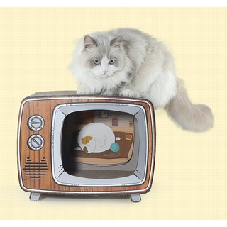 ที่ลับเล็บแมว TV Radio Scratch  ทาสแมวต้องมี ที่ฝนเล็บแมว  Pakeways by Tomcat ขนาด 44x25x35.5cm