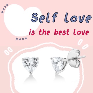 Earring Mini Heart 4mm Silver 92.5%