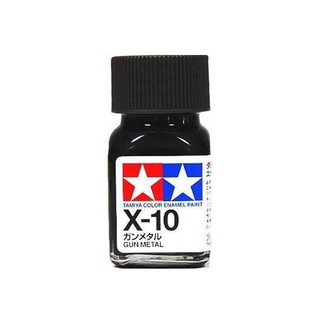 สีสูตรอีนาเมล TAMIYA X-10 Gun Metal (10 ml)