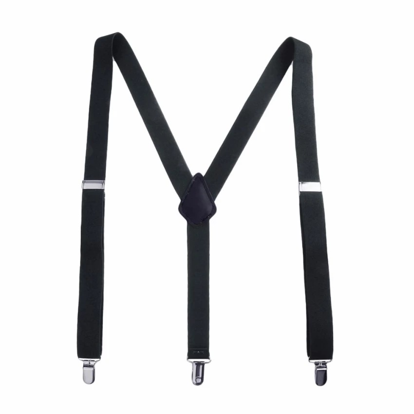 Zac's Alter Ego® Men/ Ladies Adjustable 25mm Width Plain Braces/ Suspenders 