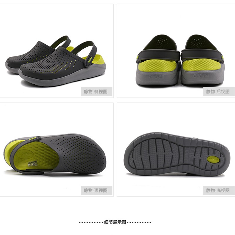 （พร้อมส่ง）ขาย crocs Literide พรีเมี่ยมของแท้รองเท้า (อย่างเป็นทางการ)รองเท้าชายหาด