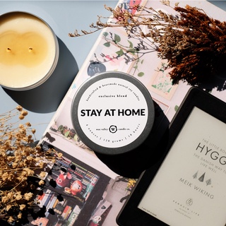 เทียนหอม เทียนไขถั่วเหลือง Stay at Home - Geranium, Patchouli, Lavender &amp; Orange