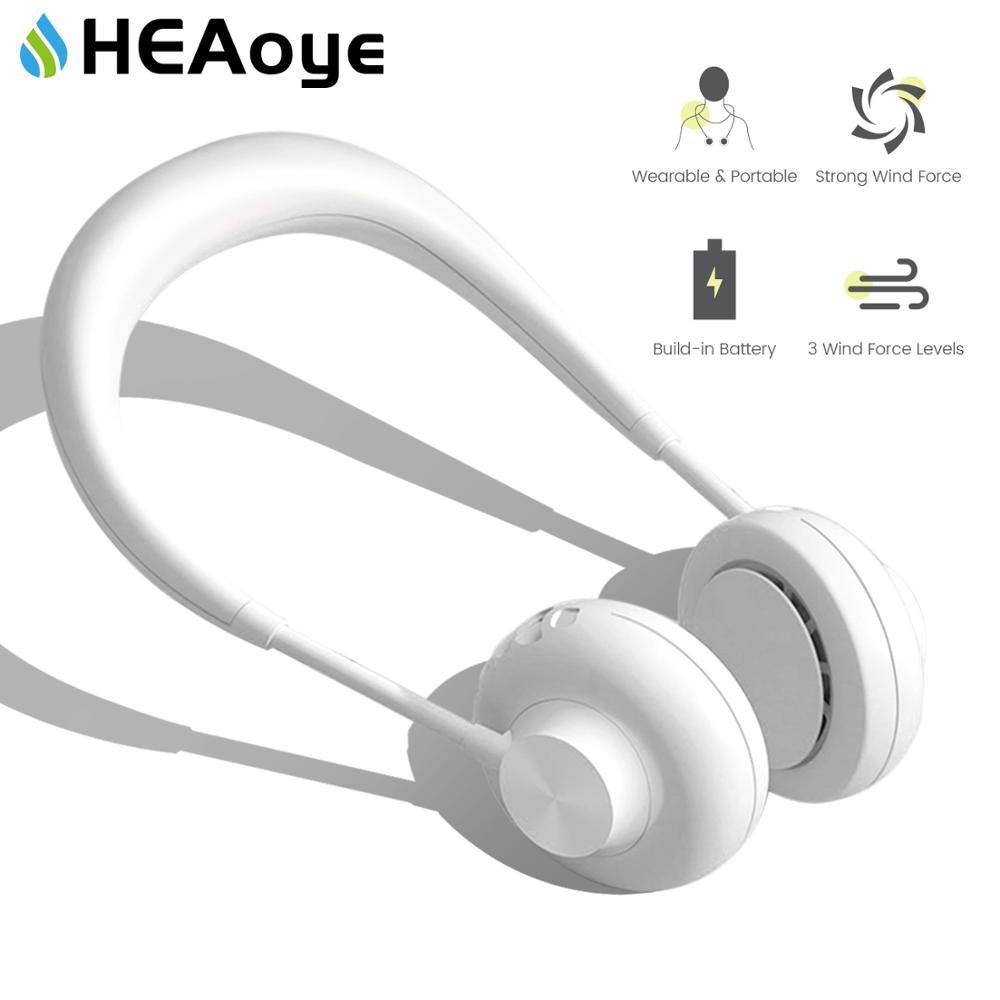 Please COD USB Portable Fan Hands Free Neck Fan Hanging Rechargeable ...