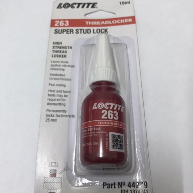 น้ำยากันคลายน๊อต Loctite 263 super stud lock  locks studs against vibration loosening