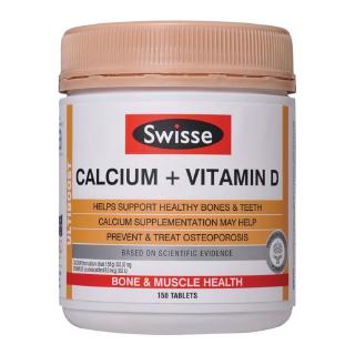 Swisse 150 Capsule Ultiboost Calcium with Vitamin D Bone Strength Support Healthy Teeth แคลเซียมกับวิตามินดี