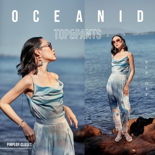 PINPLOY CLOSET: OCEAN - Porcelain Ocean Set Top&amp;Pants