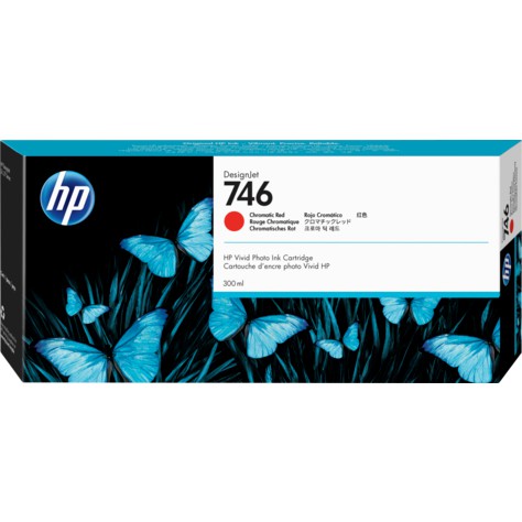 HP 746 300-ml Chromatic Red DesignJet Ink Cartridge (Z6) (P2V81A)
