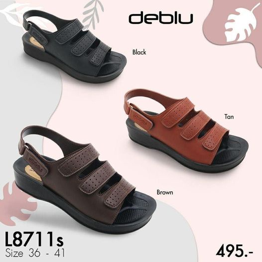 NFshoes ถูกสุด! รองเท้ารัดส้น เพื่อสุขภาพ Deblu เดอบลู รุ่น L8711S น้ำหนักเบา ทนทาน ยืดหยุ่น