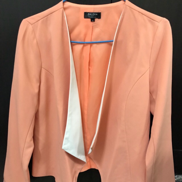 Blazer สีส้ม แบรนด์ ZALORA SIZE M