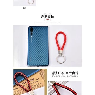 (C-019) ขั้นต่ำ 5 ชิ้น‼️พร้อมส่ง ‼️ พวงกุญแจ แฟชั่นหนัง PU แฮนด์เมดถักเชือก สุดเทห์
