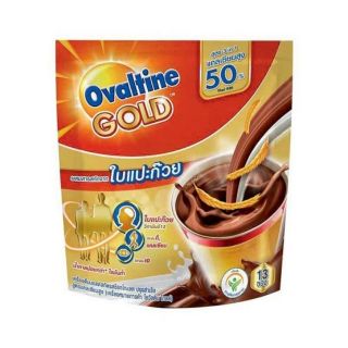 สุดยอด! OVALTINE GOLD 3IN1 โอวัลติน โกลด์ ผสมสารสกัดจากใบแปะก๊วย รสช็อกโกแลต ขนาด 30กรัม/ซอง ยกแพ็ค 13ซอง น้ำตาลน้อยกว่า