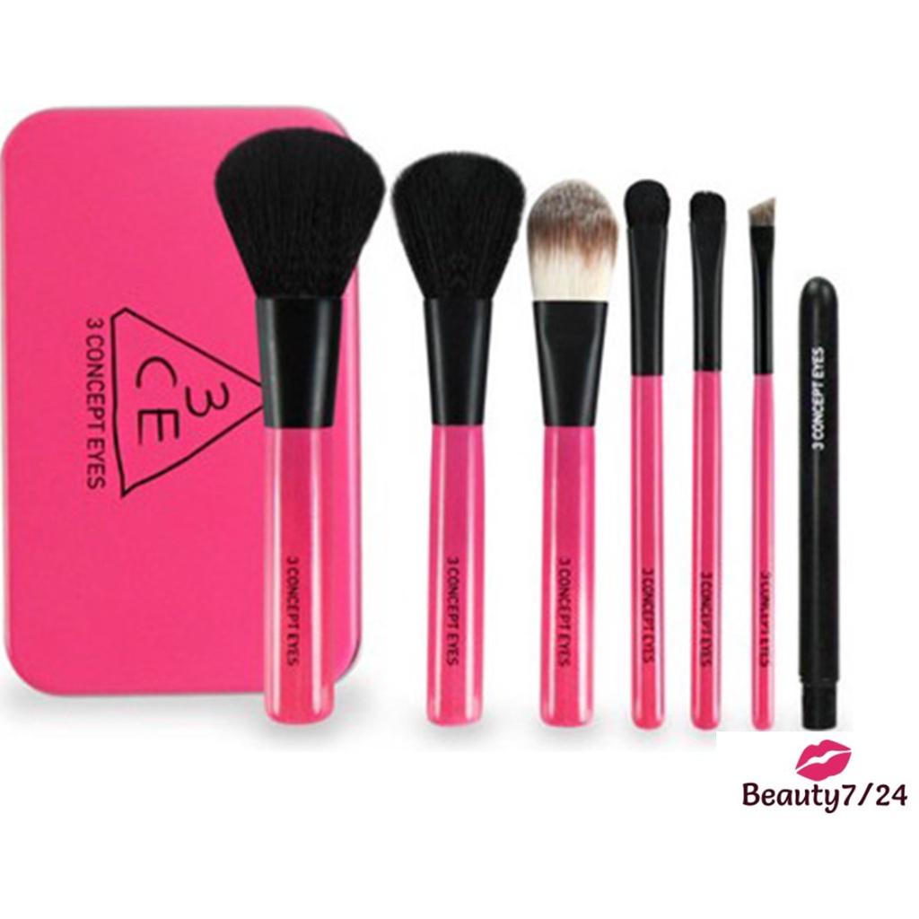 🔥🔥🔥[พร้อมส่ง] 3CE ชุดแปรงแต่งหน้าแบบพกพา Mini Make-up Brush Kit