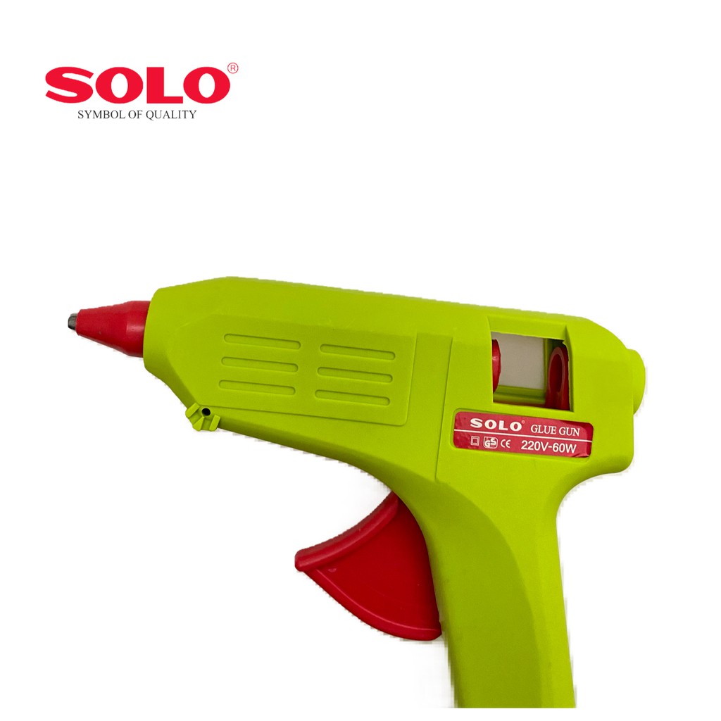 Solo No.600-60 W ปืนกาวสีเขียวพร้อมกาวแท่ง