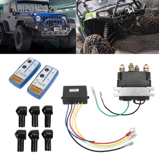 Arizona329 รีเลย์เครื่องกว้านไฟฟ้า เคลือบผิวสีดํา Dc 12V 250A สําหรับ Atv Utv 2000Lb‐5000Lb