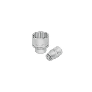 ลูกบ๊อก MATADOR ขาวสั้น 1/2" รุ่น 12P ( 12 เหลี่ยม ) Smart Drive Made In GERMANY รุ่น 4075