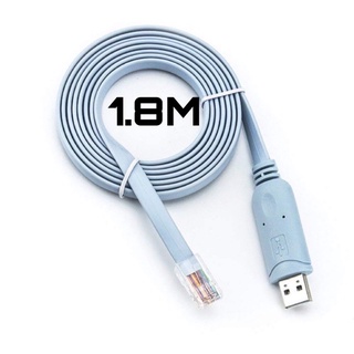 สายเคเบิ้ล USB To Serial / RS 232 Console Rollover สำหรับ Cisco Route RJ45 Cable