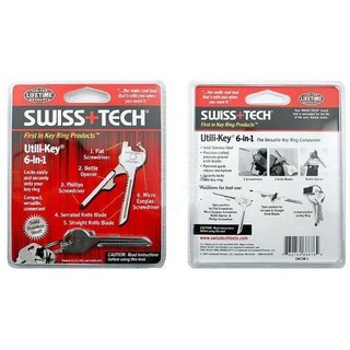 Swiss Tech พวงกุญแจเครื่องมืออเนกประสงค์ Utili-Key 6 in 1