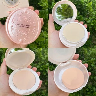 แป้งพัฟ 2 ชั้น Nice Shop Double Skin Whitening [No.1256] แป้งเกาหลี มีกระจกและพัฟในตัว หน้าเนียนติดทนยาวนาน