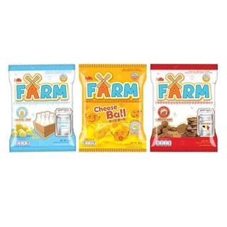 ๋Joto Farm โจโต้ ฟาร์ม ขนมอบกรอบ 3 รสชาติ 12 กรัม ยกแพ็ค แพ็คละ 12 ห่อ