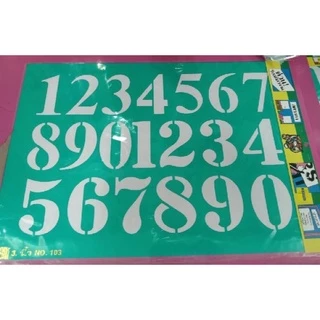 พร้อมส่ง Stencil แผ่นพลาสติกตัวเลขลายฉลุ แผ่นเพรท เพลท แผ่นประดิษฐ์ตัวอักษร แผ่นฉลุ มีทั้งภาษาอัง ไทยและตัวเลขหลายขนาด