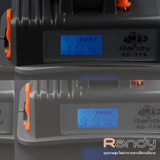 Randy ไฟฉายคาดหัว IP65 แบตใหญ่ ไฟฉาย ส่องไกล10ชม.-20ชม. สว่างจ้า มีแสดงระดับแบตเตอรี่ ชาร์จไว5V/2A