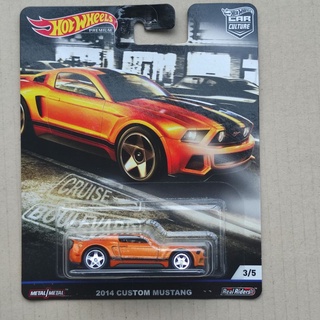 hotwheels 2014 Custom ford Mustang ล้อยาง ท้องเหล็ก