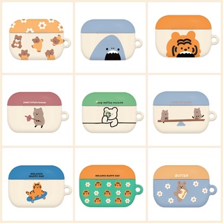 🇰🇷【Korean Compatible for AirPods Pro Case】 Popular Collection Apple Hard Slim Cute Casing Protective Hand Unique Design Korea Made Momo
