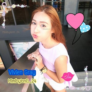 Mimilens คอนแทคเลนส์ Mimibytoni รุ่น Vivien Gray / Vivien Brown ขนาดใหญ่กว่าตา