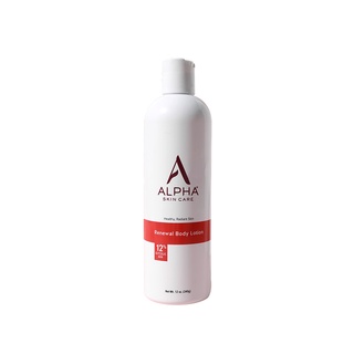 โลชั่นบำรุงผิว Alpha Skincare Brightening Body Lotion 12% AHA Renewal Body Lotion 340g  ขนลุก  อัลฟ่า สกินแคร์ ไบรท์เทนนิ่ง บอดี้ โลชั่น 12% AHA Revitalizing Body Lotion 340g