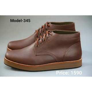 Firststepsince รองเท้าหนังแท้ Model-345 สีน้ำตาลเข้ม