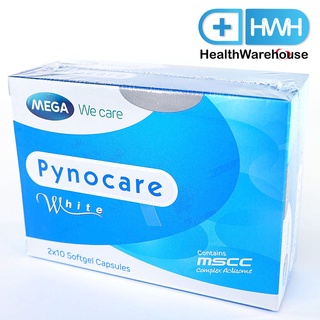 Mega We Care Pynocare White 20 Softgel ลดฝ้า ลดกระ