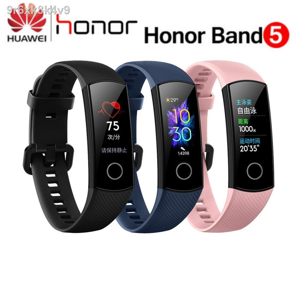 24 ชั่วโมง100 % ต้นฉบับ℗❖●✱✘Original Huawei Honor Band 5 สายรัดข้อมือ สมาร์ทแบนด์ [รองรับภาษาอังกฤษ]