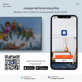 IWACHI สมาร์ทรีโมท Universal IR Remote Control R02PRO รองรับการใช้งานผ่านเสียง ตั้งเวลาเปิด-ปิดได้